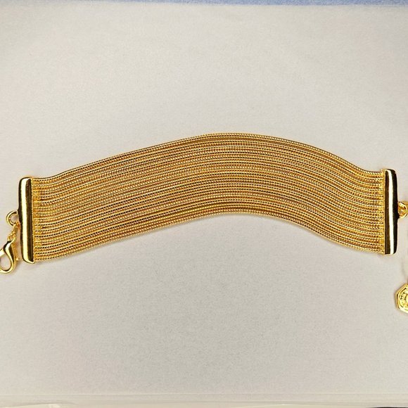 Clara INC studio Multi- Strand gold bracelet. - Picture 1 of 3